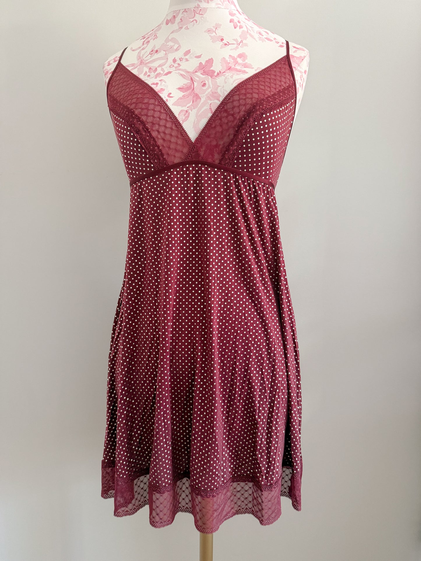 amalfi cherry pearl spritz slip dress