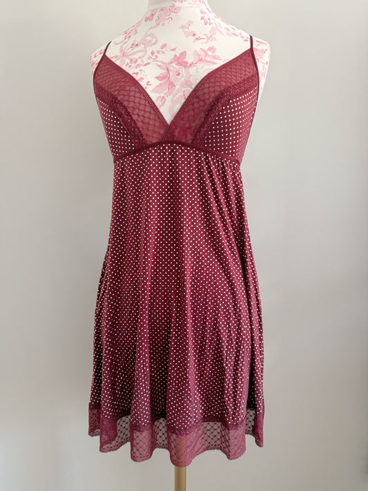amalfi cherry pearl spritz slip dress