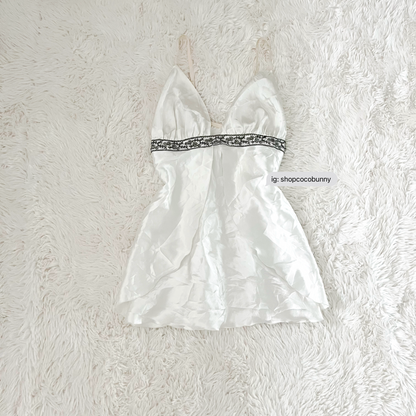 odette white swan slip dress