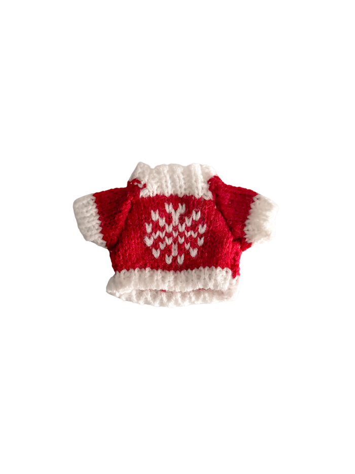 snow angel knit outfit