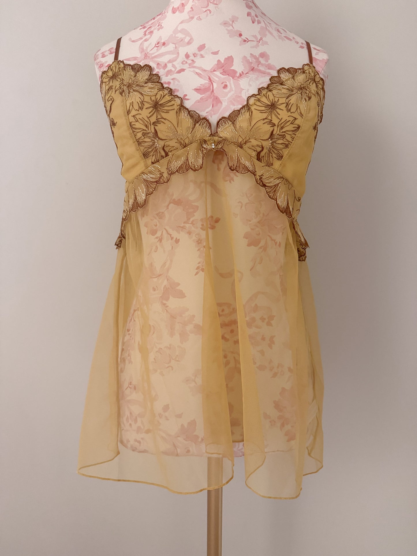 golden apricot drizzle mimosa babydoll