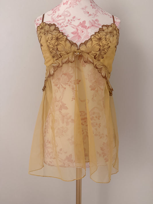 golden apricot drizzle mimosa babydoll