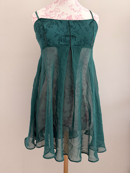 amalfi emerald tide margarita slip dress