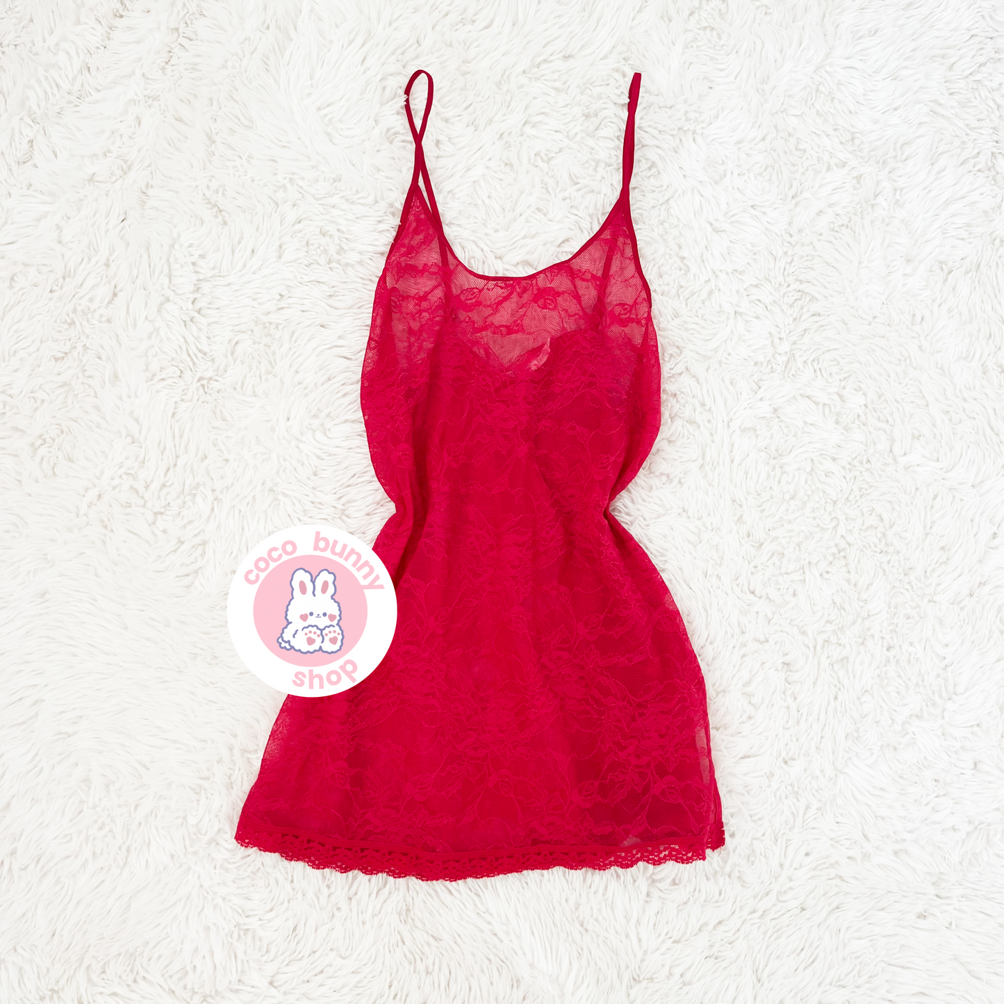 vintage y2k victoria's secret red lace sheer slip dress