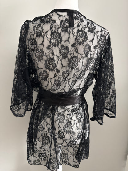 black widow cocktail robe
