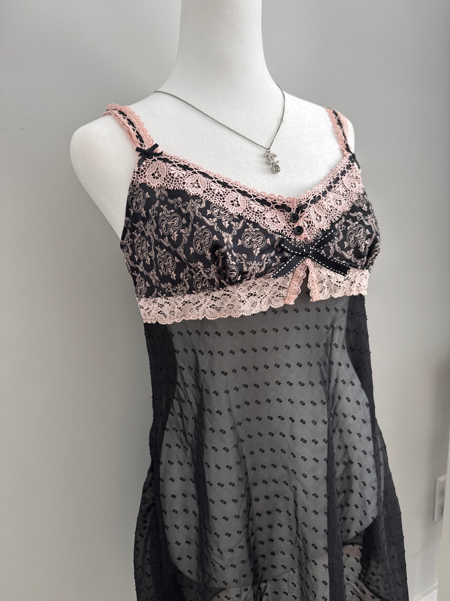 pink peppermint spice martini slip dress