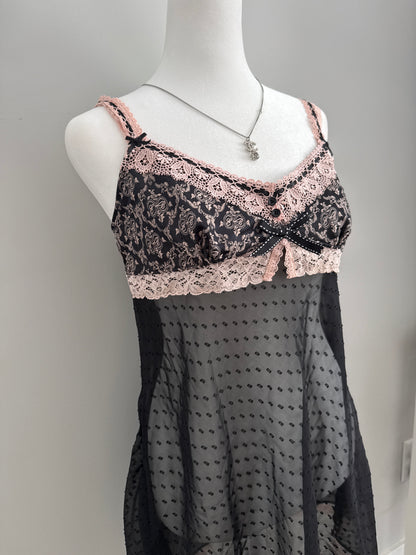 pink peppermint spice martini slip dress