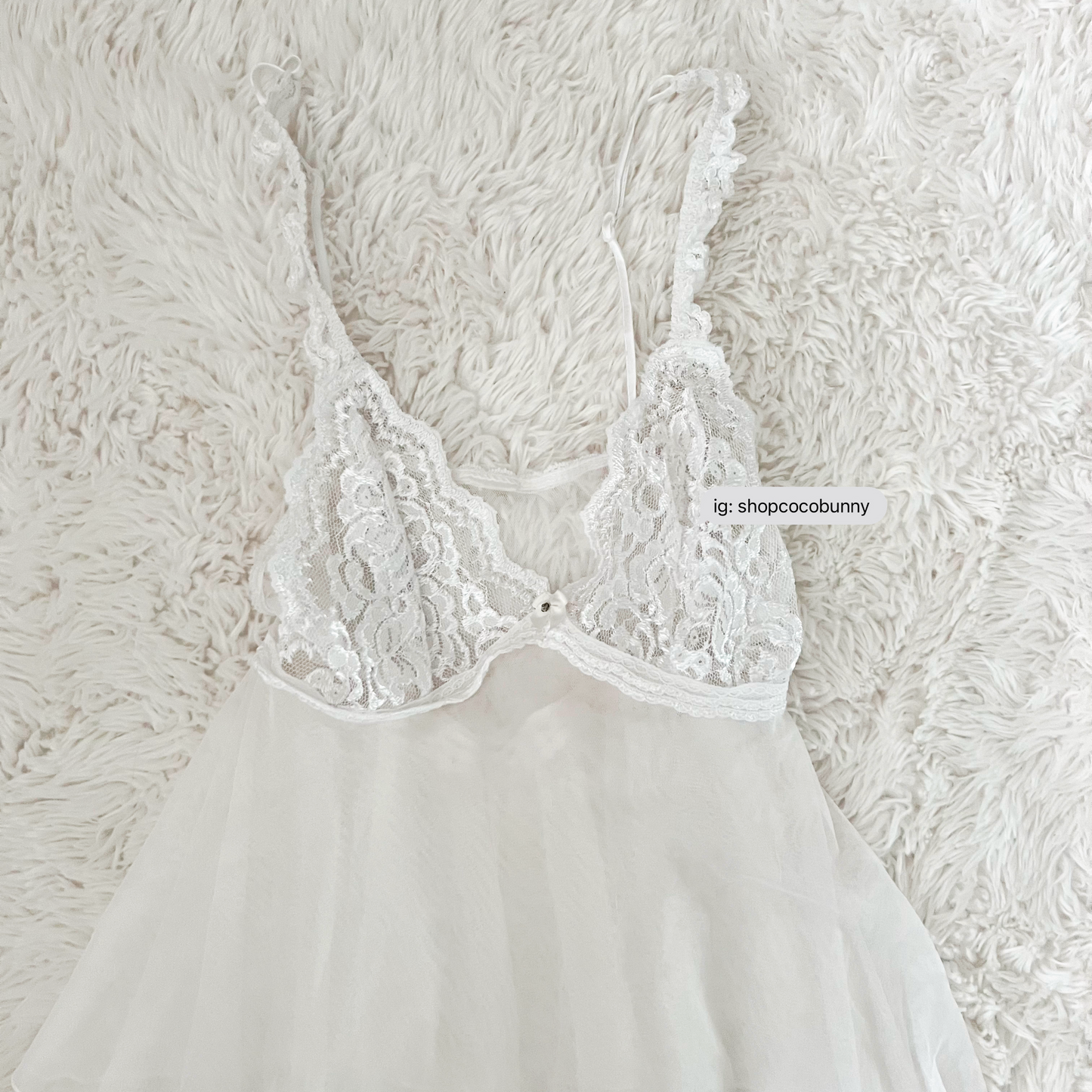 white lily delicate handkerchief slip dress