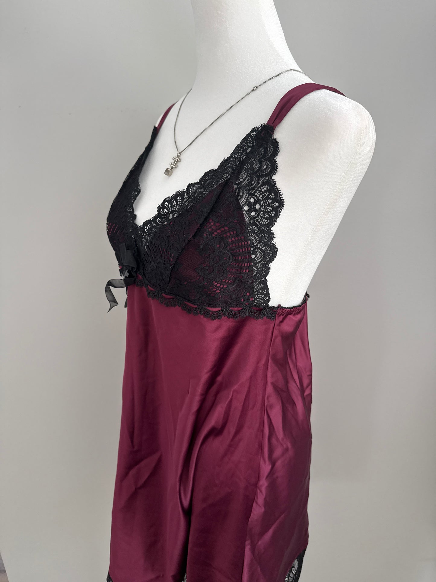 pomegranate blackberry martini slip dress