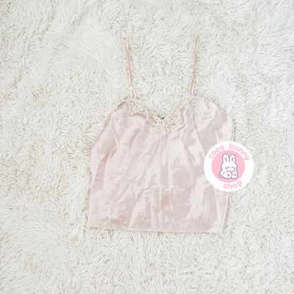 satin embroidered fairy camisole