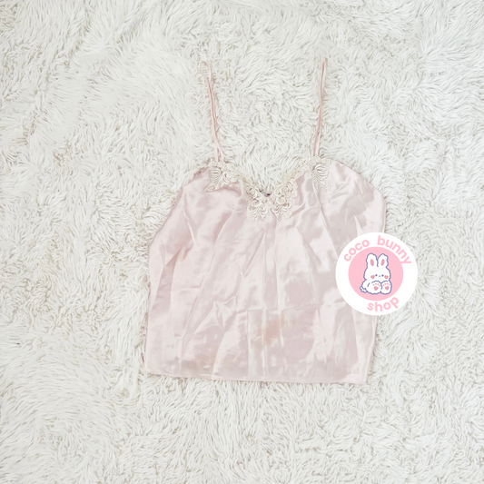 satin embroidered fairy camisole