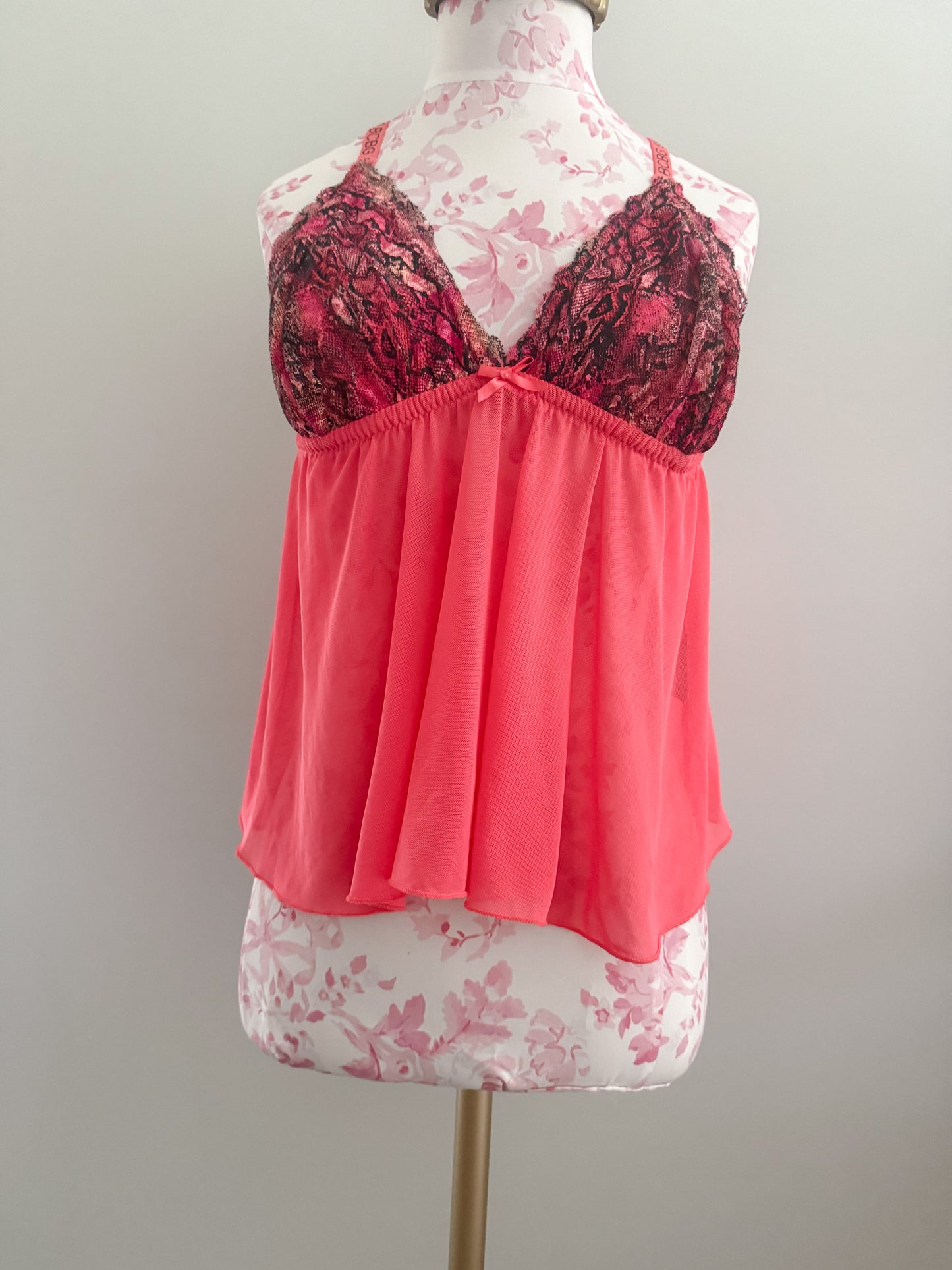 coral lace breeze martini camisole