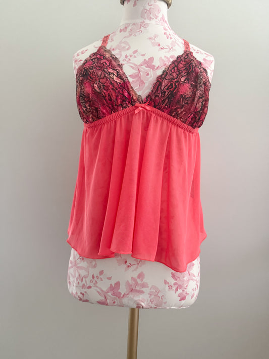 coral lace breeze martini camisole