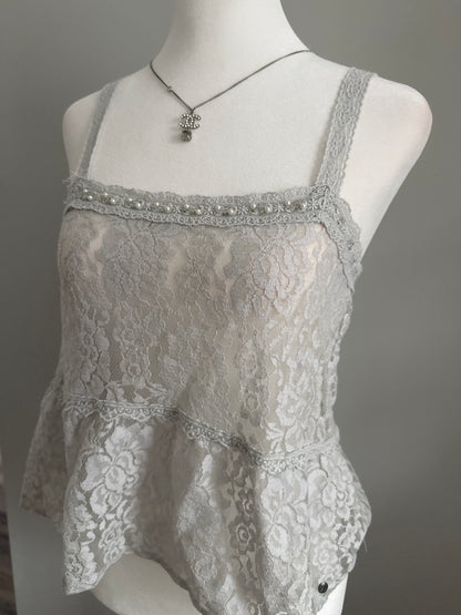 vintage abercrombie and fitch embroidery camisole