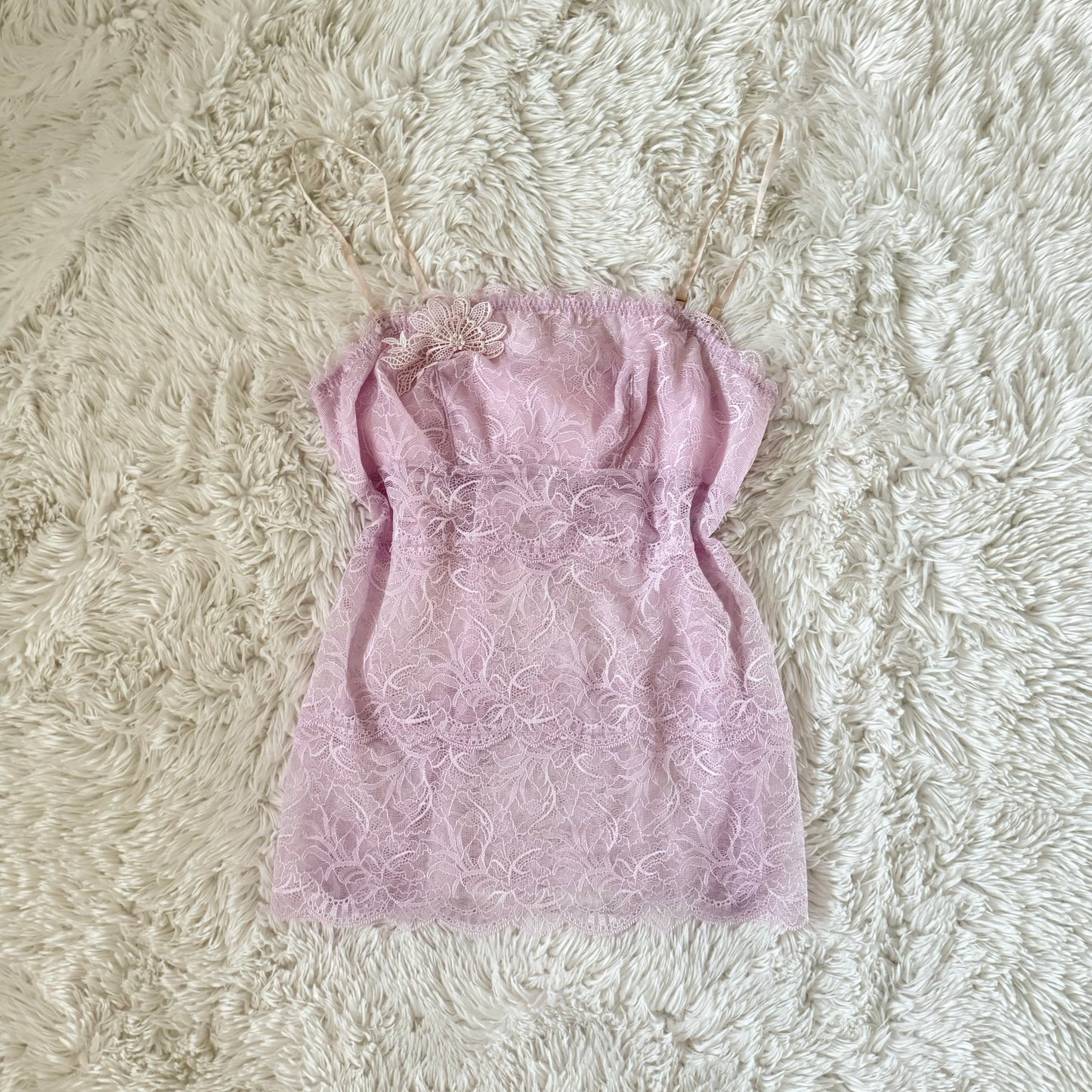 lavender lace camisole