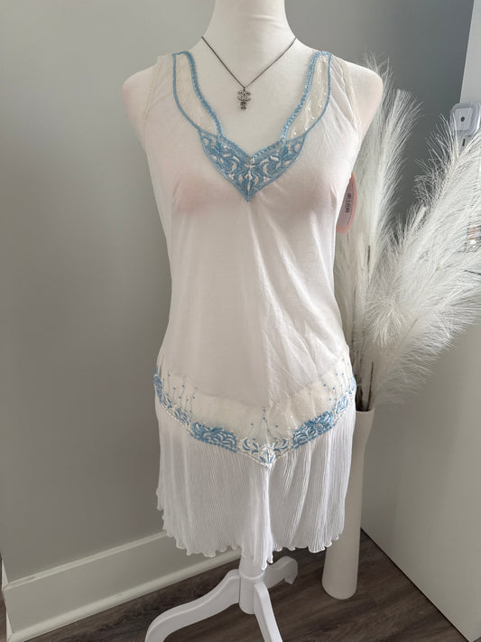 frozen vanilla bean mint margarita slip dress