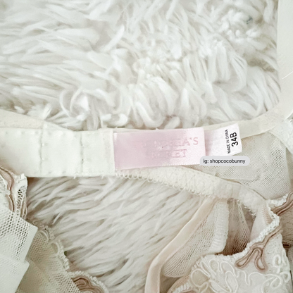 vintage victoria's secret bustier ruffle floral embroidered lace slip dress