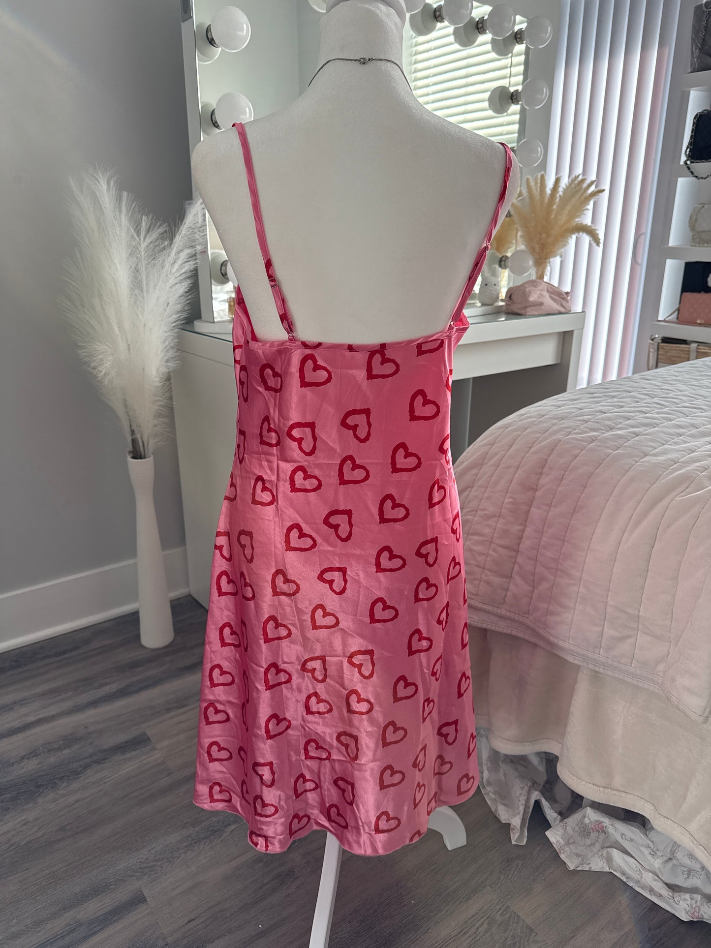 pink dragonfruit and cherry margarita slip dress