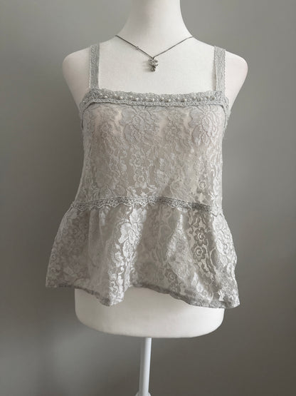 vintage abercrombie and fitch embroidery camisole