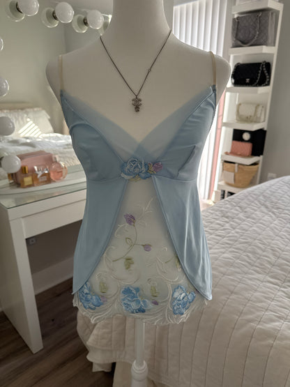 blue raspberry sparkler cocktail camisole