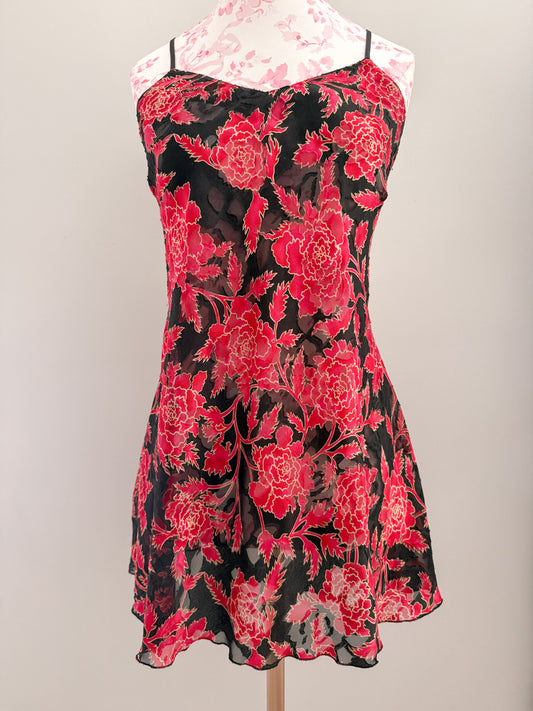ruby berry frost martini slip dress