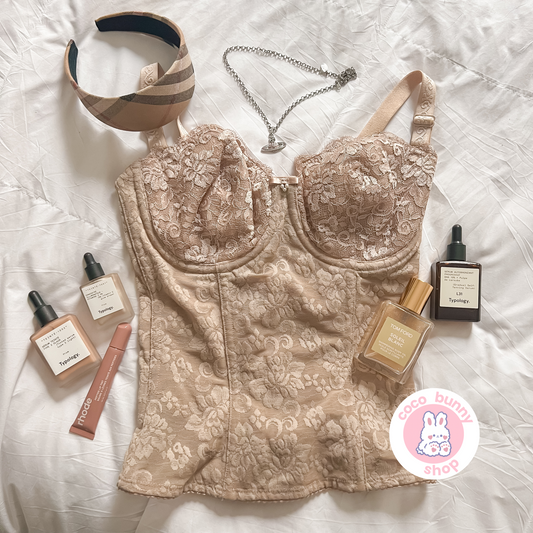 japanese brand my mode underwire lace corset