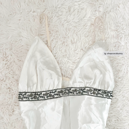 odette white swan slip dress