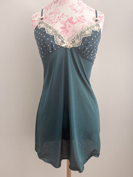 blueberry matcha glaze mojito slip dress