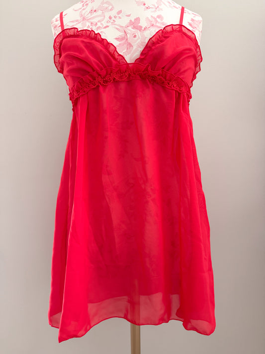 poinsetta bloom spritz margarita slip dress