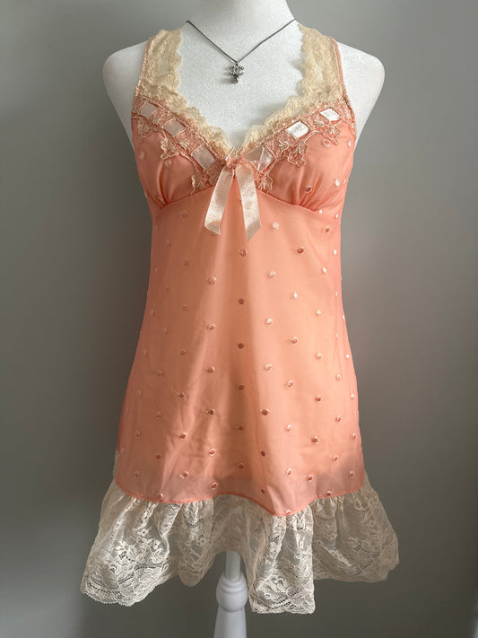 apricot citrus martini slip dress