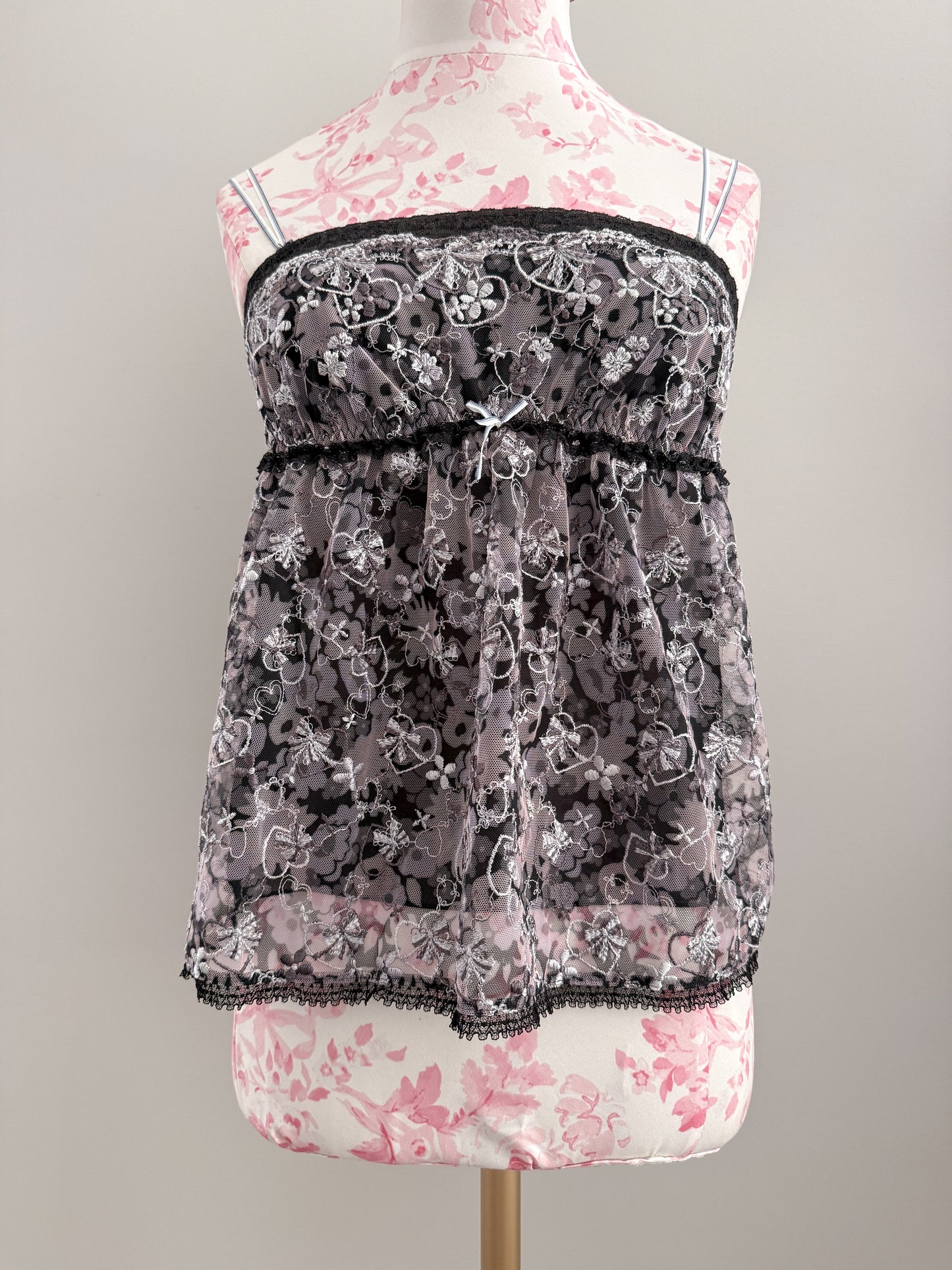 black plum flower mojito camisole