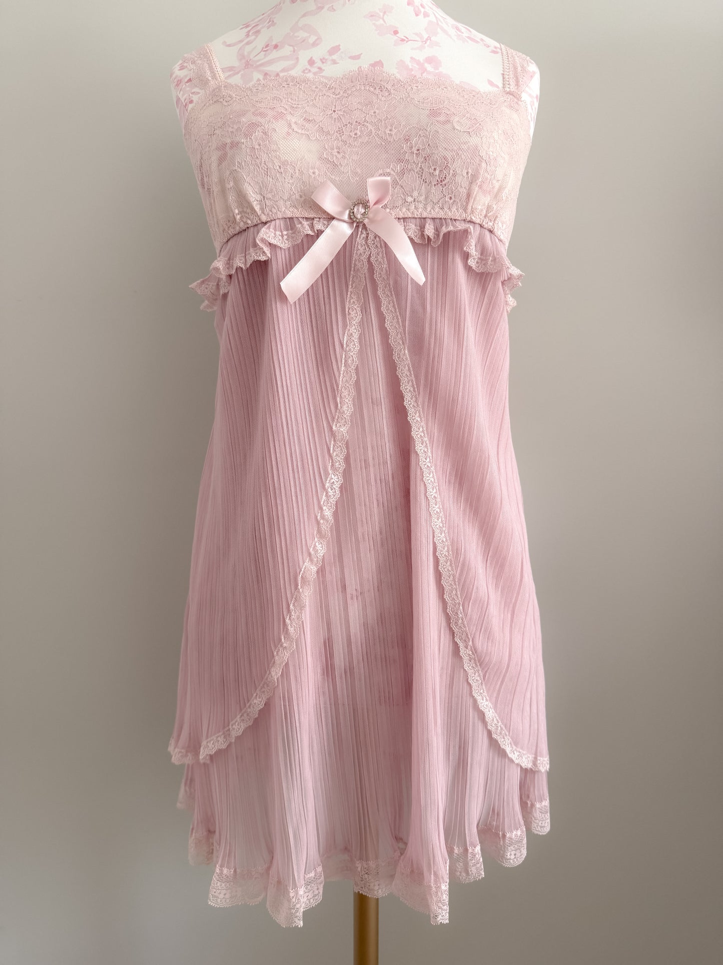 strawberry peony martini slip dress