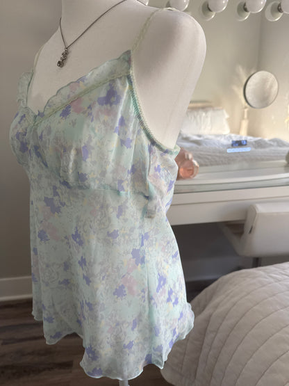 blue butterfly pea cocktail camisole