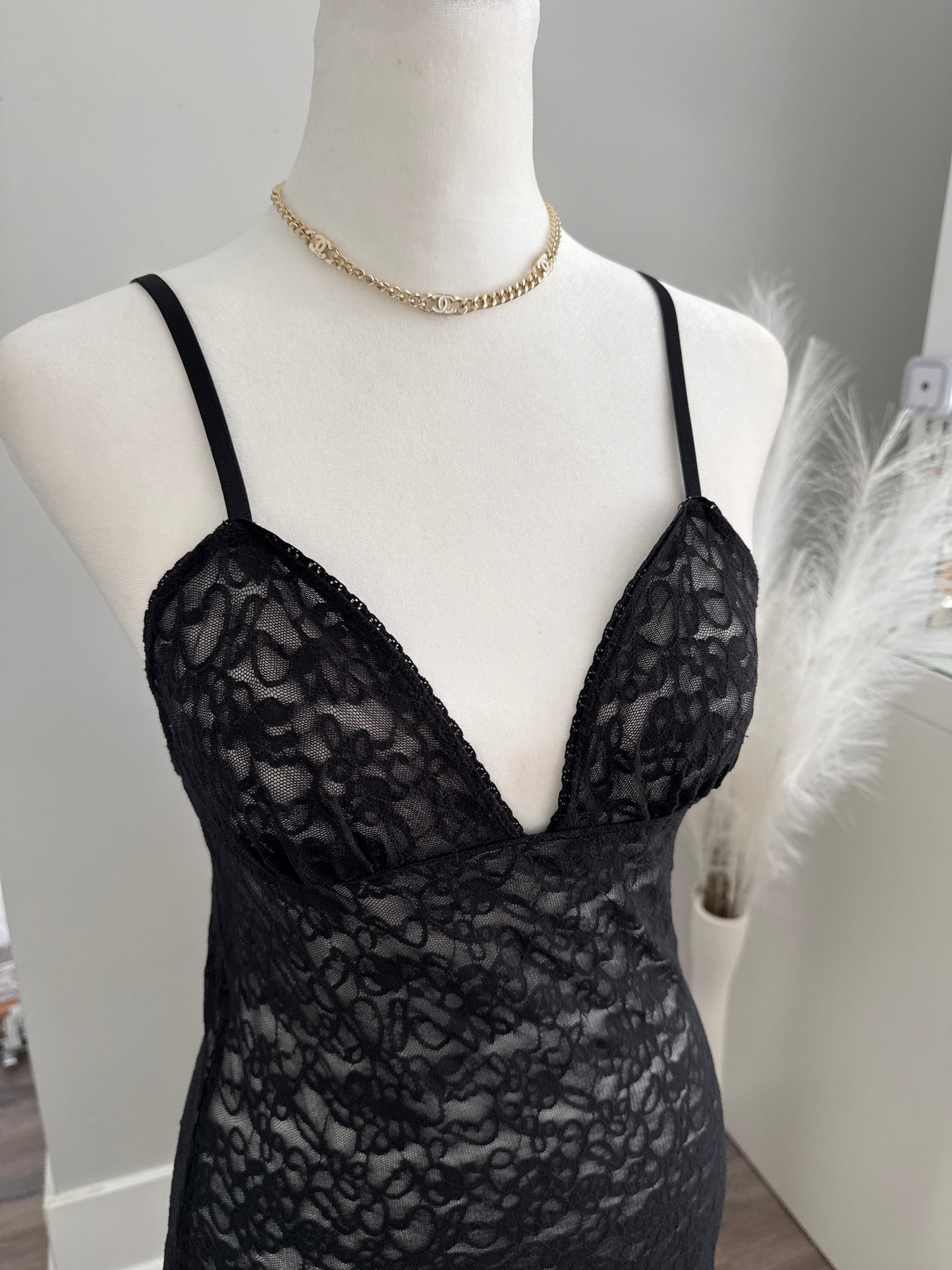 victoria’s secret obsidian old fashioned slip dress