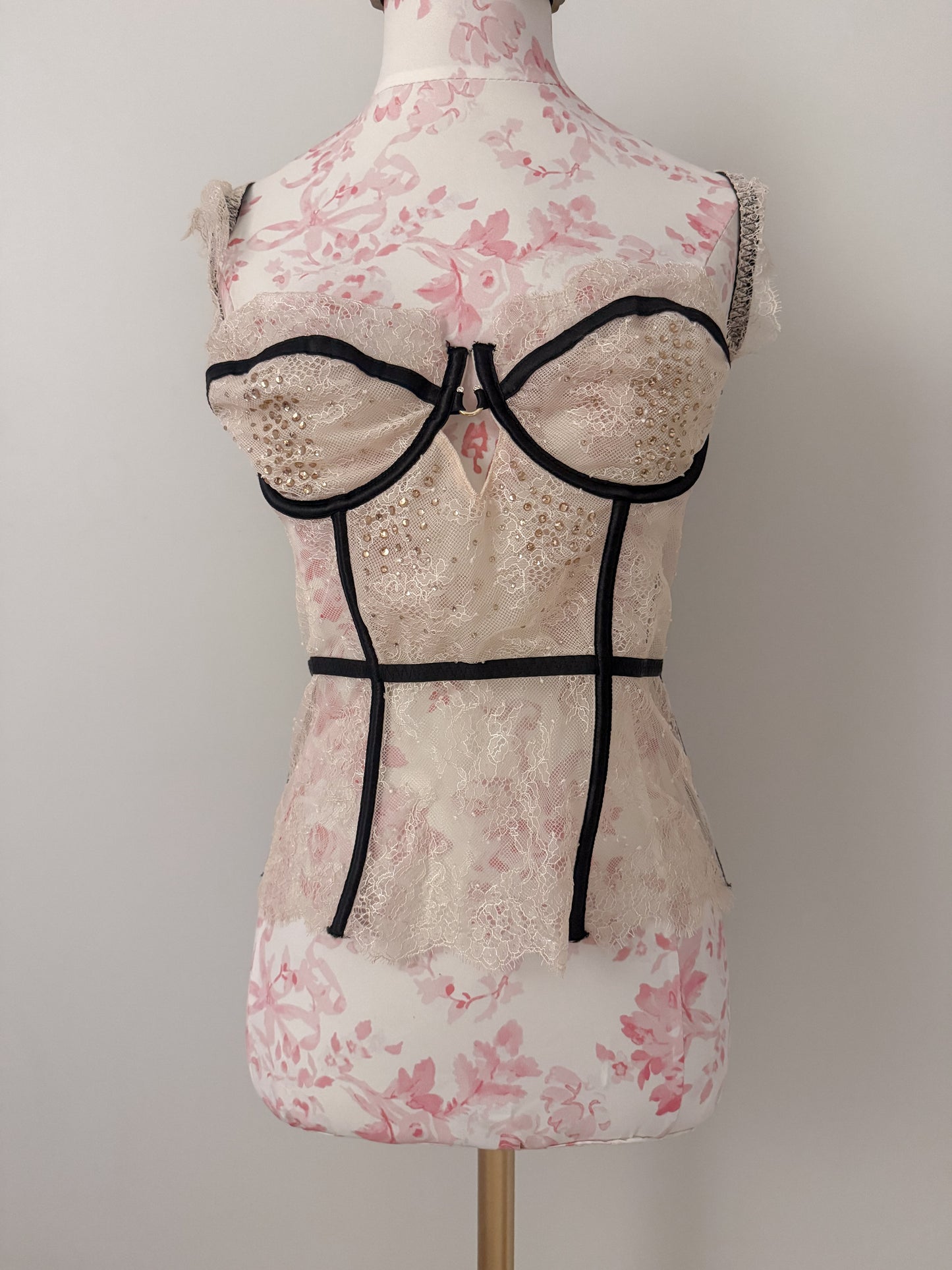 dark honey noir manhattan corset