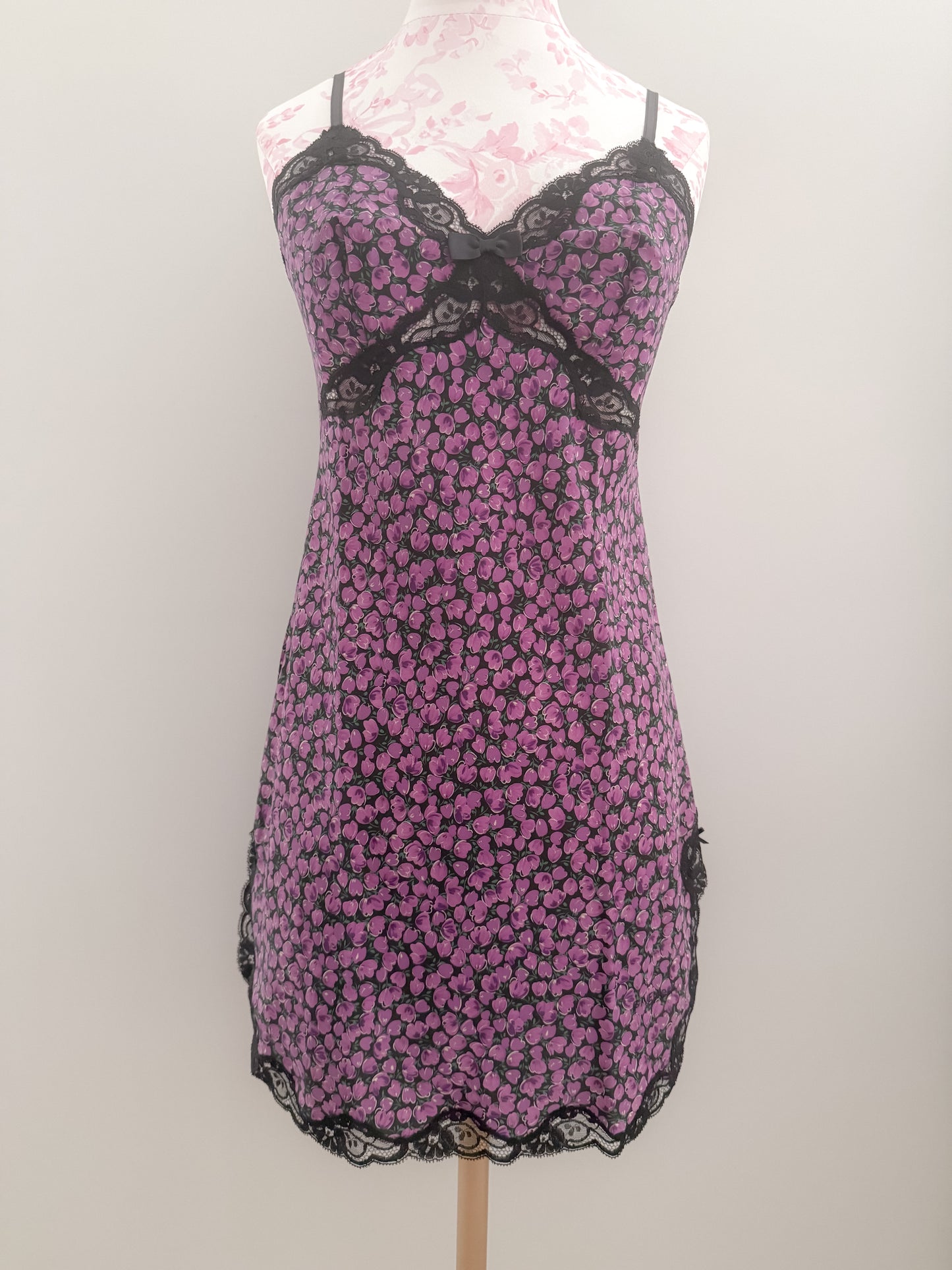 blackberry plum sangria slip dress