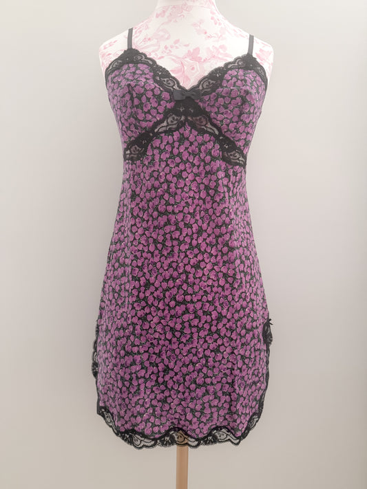 blackberry plum sangria slip dress