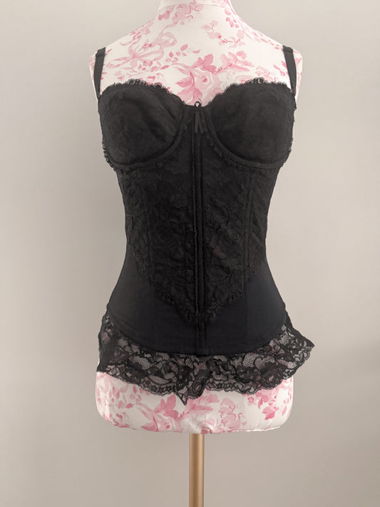 butterfly noir frost martini corset
