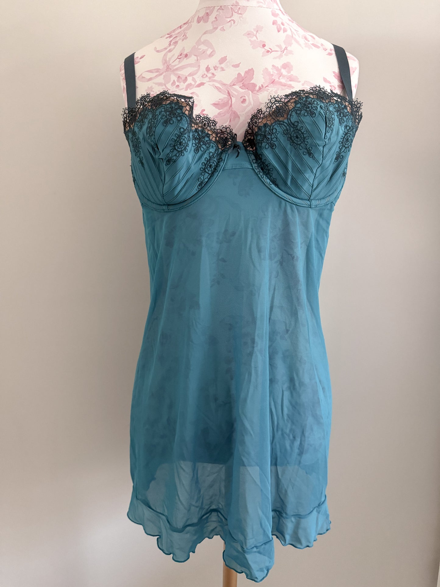 blue sage sour mojito slip dress