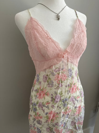 floral lemonade refresher slip dress