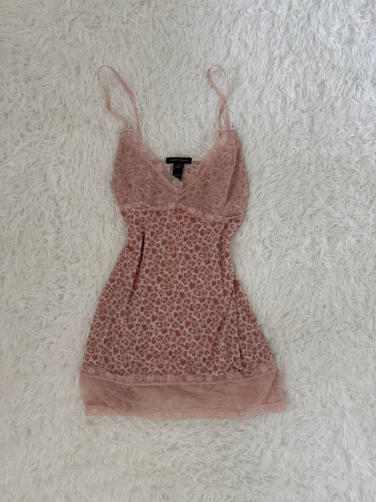 pink berry bloom martini slip dress