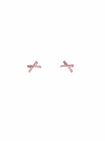 two bows on ears / peach