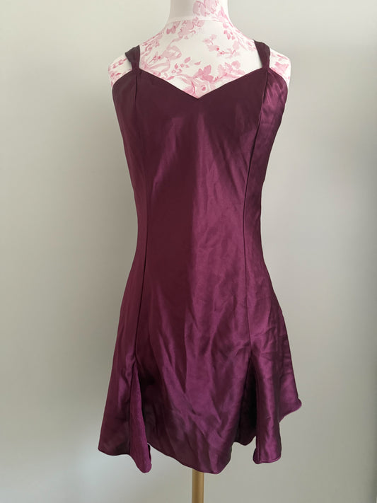 black cherry foam mojito slip dress