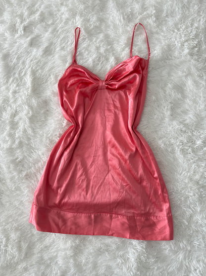 victoria’s secret statement bow slip dress
