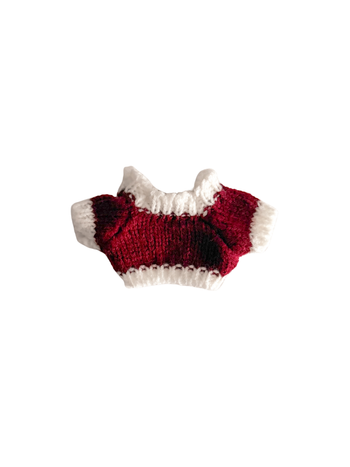 burgundy & white