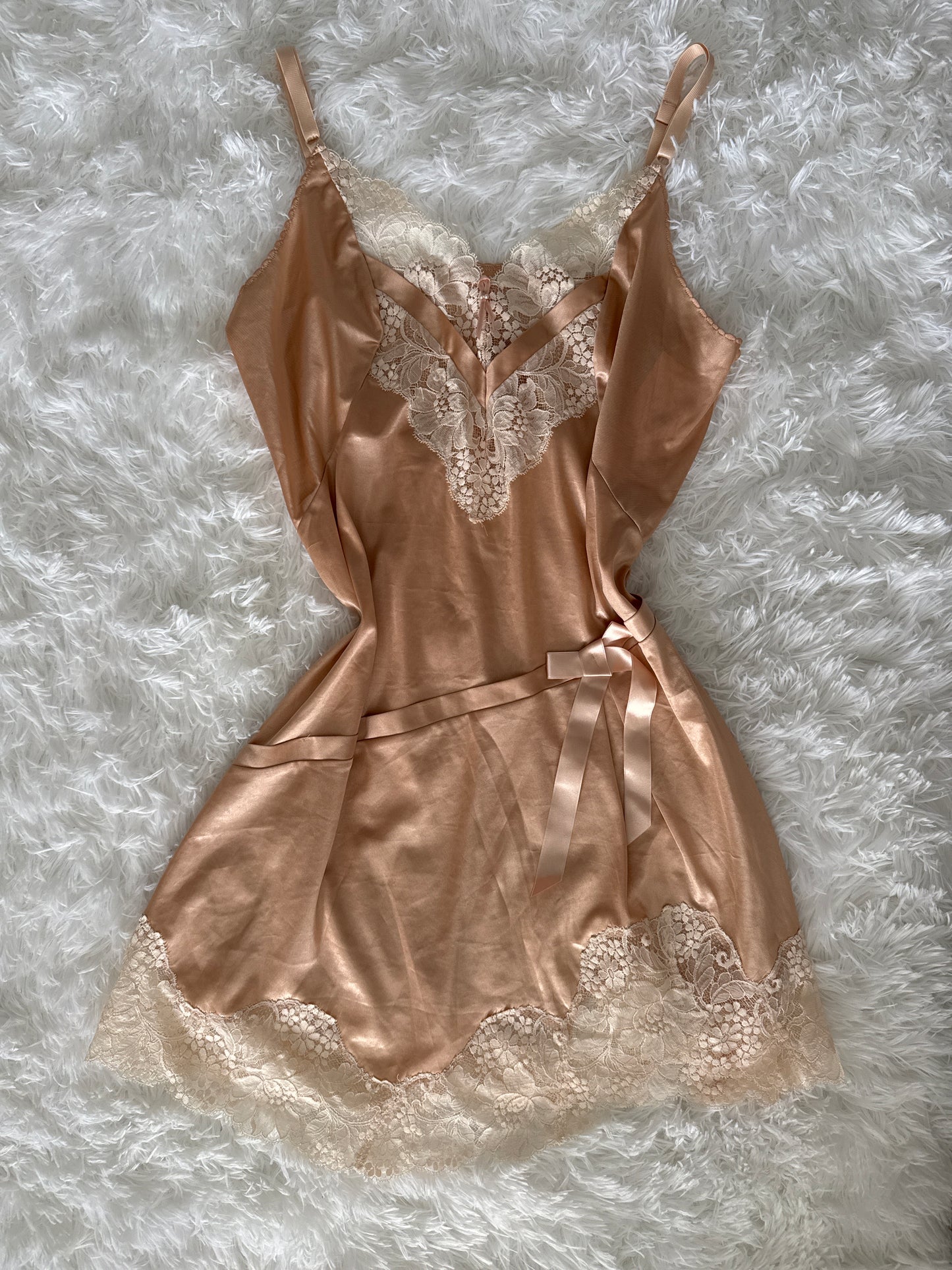 spiked pink strawberry oat milk latte slip dress