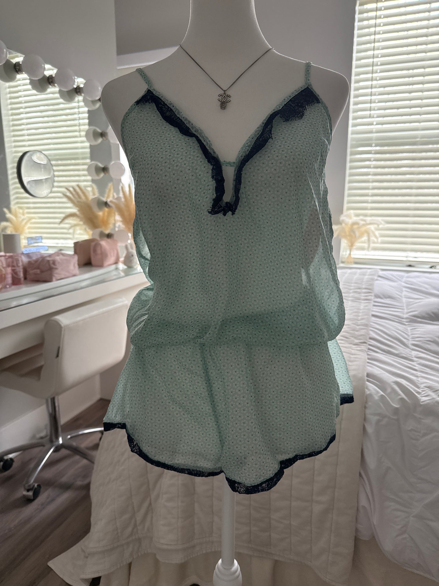 blue cotton candy cocktail romper