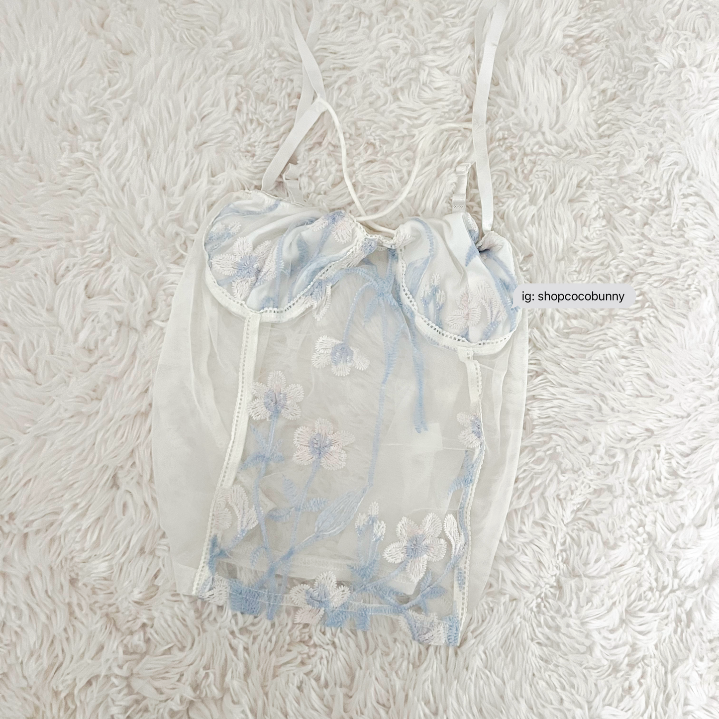 floral embroidery pastel camisole