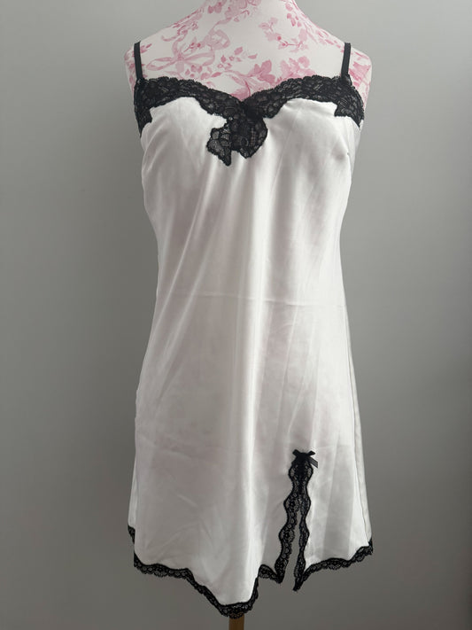 vanilla noir blitz martini slip dress