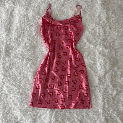 pink dragonfruit and cherry margarita slip dress